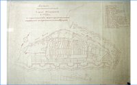 Проект создания канала в Астрахани в 1735 году. Источник: ГААО, НСБ, пер. №3, карта №5. Твоя родословная (archive.astrobl.ru)