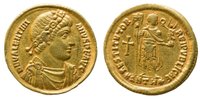 Римская империя, IV в. Солид императора Валентиниана II, 375–378 гг. Источник: Arzamas (arzamas.academy/materials/1790)