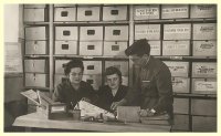 На занятиях в Историко-архивном институте, вторая половина 1940-х гг. Источник: memo.ru