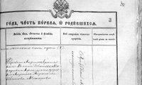 Метрическая запись о рождении Александры (матери В.Жириновского): Родилась 14 марта 1908 г. Крещена 15 марта 1908 г. Родители: деревни Новой Желтоноговой крестьянин Федор Павлов Кудреев и законная жена его Фиона Никифорова, оба православные. Восприемники: деревни Лаушек крестьянин Василий Иванов Макаров и крестьянка деревни Лаушек Параскева Иванова Макарова / Источник: Метрическая книга Владимирской церкви г.Краснослободска Пензенской губернии за 1908 г. (ЦГАРМ, Ф.57, Оп.4, Д.874).