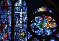 Витражи Марка Шагала в Реймсском соборе, Реймс, Франция