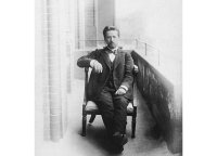 А.П. Чехов на балконе в Ялте, 1901 г.