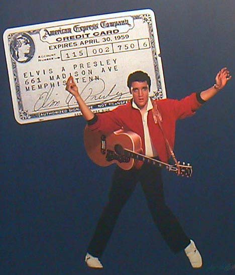 Элвис Пресли стал одним из первых владельцев карты American Express