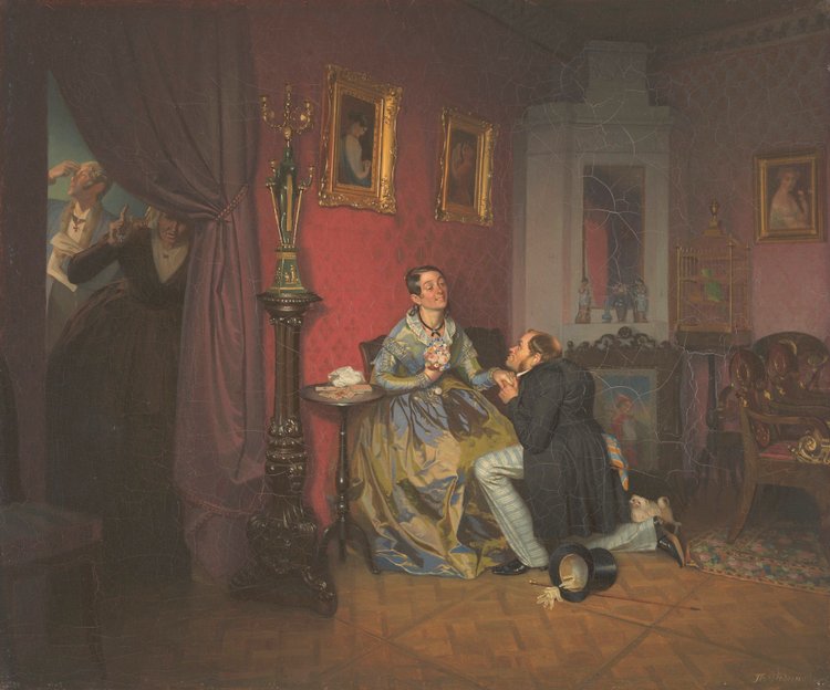 Павел Федотов, «Разборчивая невеста», 1847 г. Из собрания Третьяковской галереи
