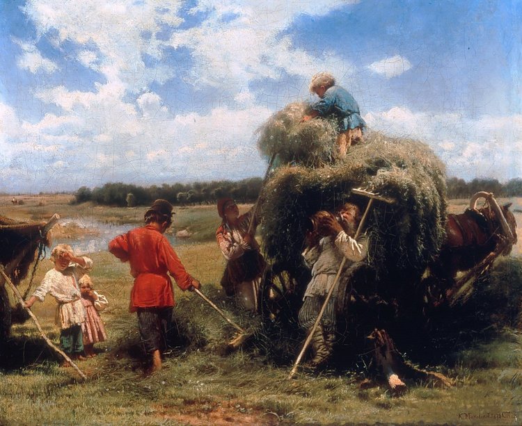 Владимир Маковский, “Сенокос”, 1873 / источник: частная коллекция