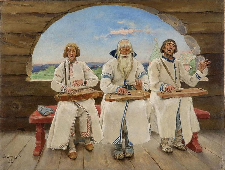 «Гусляры», Виктор Васнецов, 1899 / источник: Пермская государственная художественная галерея