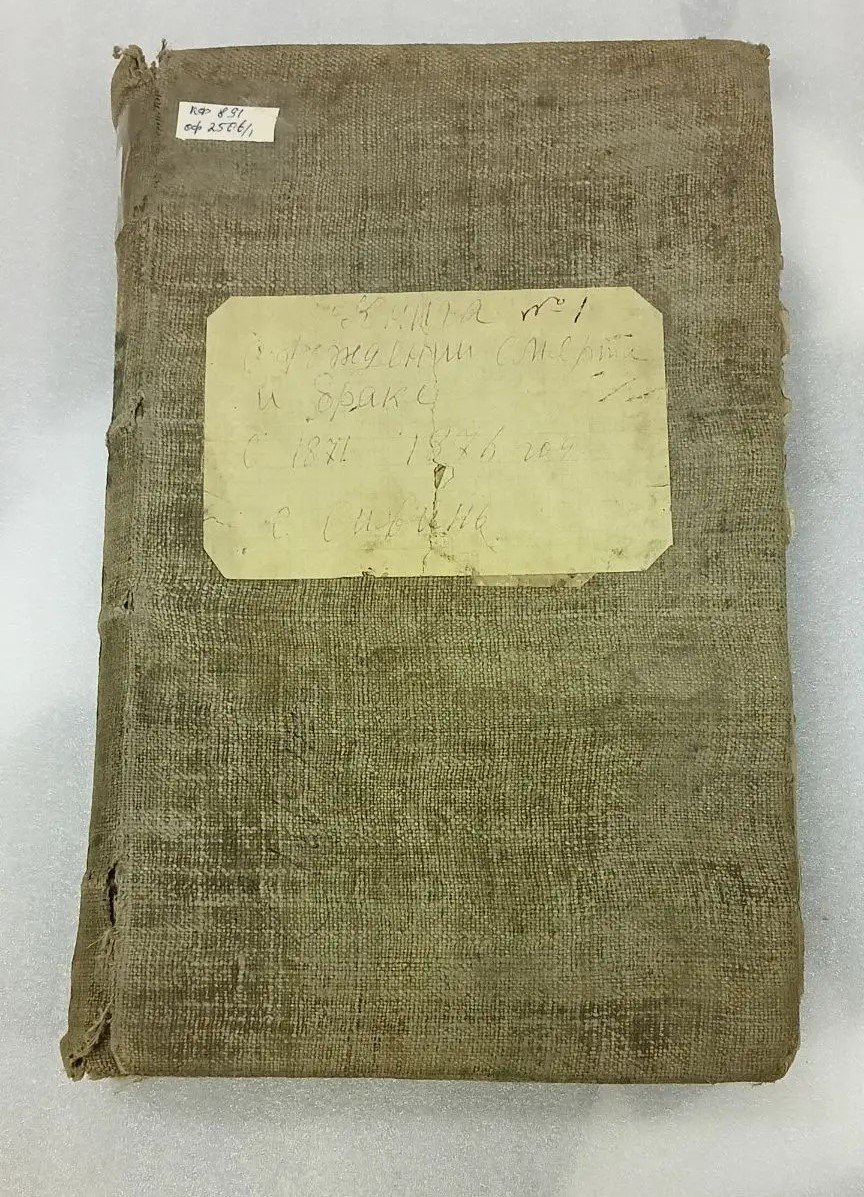 Православная метрическая книга церкви с.Сивинь. 1871-1876 гг. / Источник: Районный краеведческий музей МБУ "Центр культуры" Краснослободского муниципального района Республики Мордовия