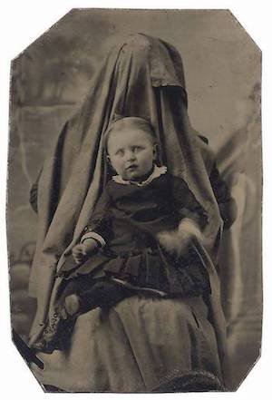 «Скрытая мать» с ребенком, 1860-е гг.