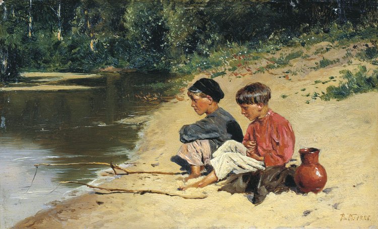 Владимир Маковский, “Рыбачки”, 1886 / источник: Красноярский художественный музей имени В. И. Сурикова, Красноярск