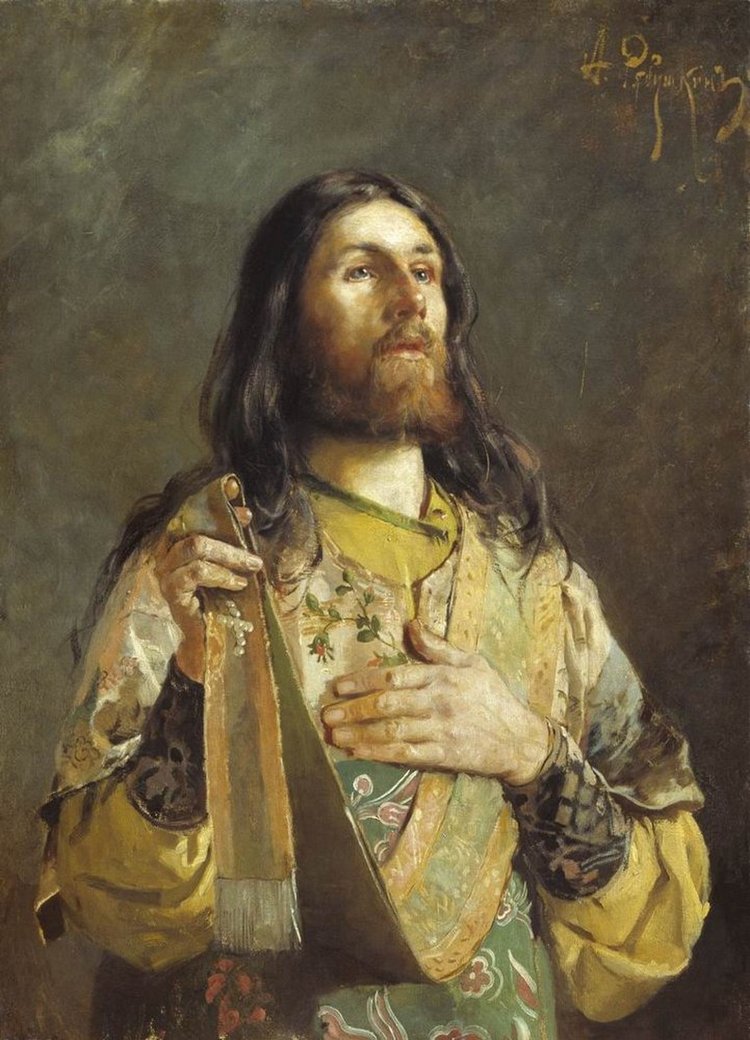 Андрей Рябушкин, «Диакон», 1888 г. Источник: Государственный Русский музей (Санкт-Петербург)