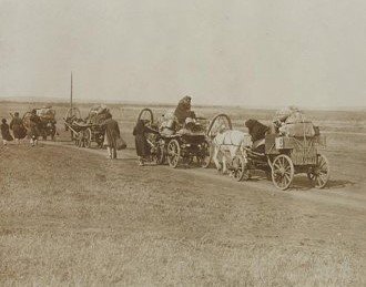 Переселенцы в Сибири. Начало XX в. / Источник: Государственный исторический музей