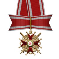 Орден Святого Станислава III степени с мечами и бантом.Источник: gwar.mil.ru