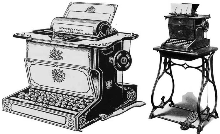 Пишущая машинка Шоулза и Глиддена, также известная как «Ремингтон №1» — первая серийно выпускавшаяся, коммерчески успешная пишущая машинка, проложившая дорогу всем последующим. Источник: Хабр (habr.com/ru/post/195540)