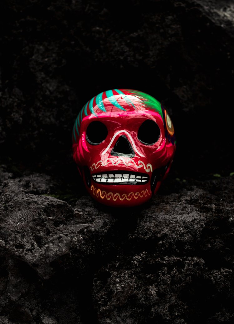 Череп, символ Дня мертвых. Толука-де-Лердо, штат Мехико, Мексика