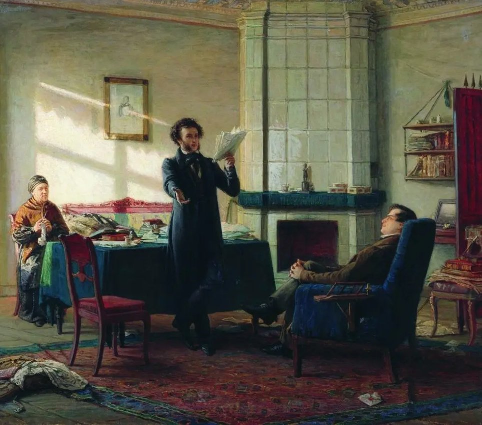 «Александр Сергеевич Пушкин в селе Михайловском». Николай Ге, 1875 г. Источник: Харьковский художественный музей