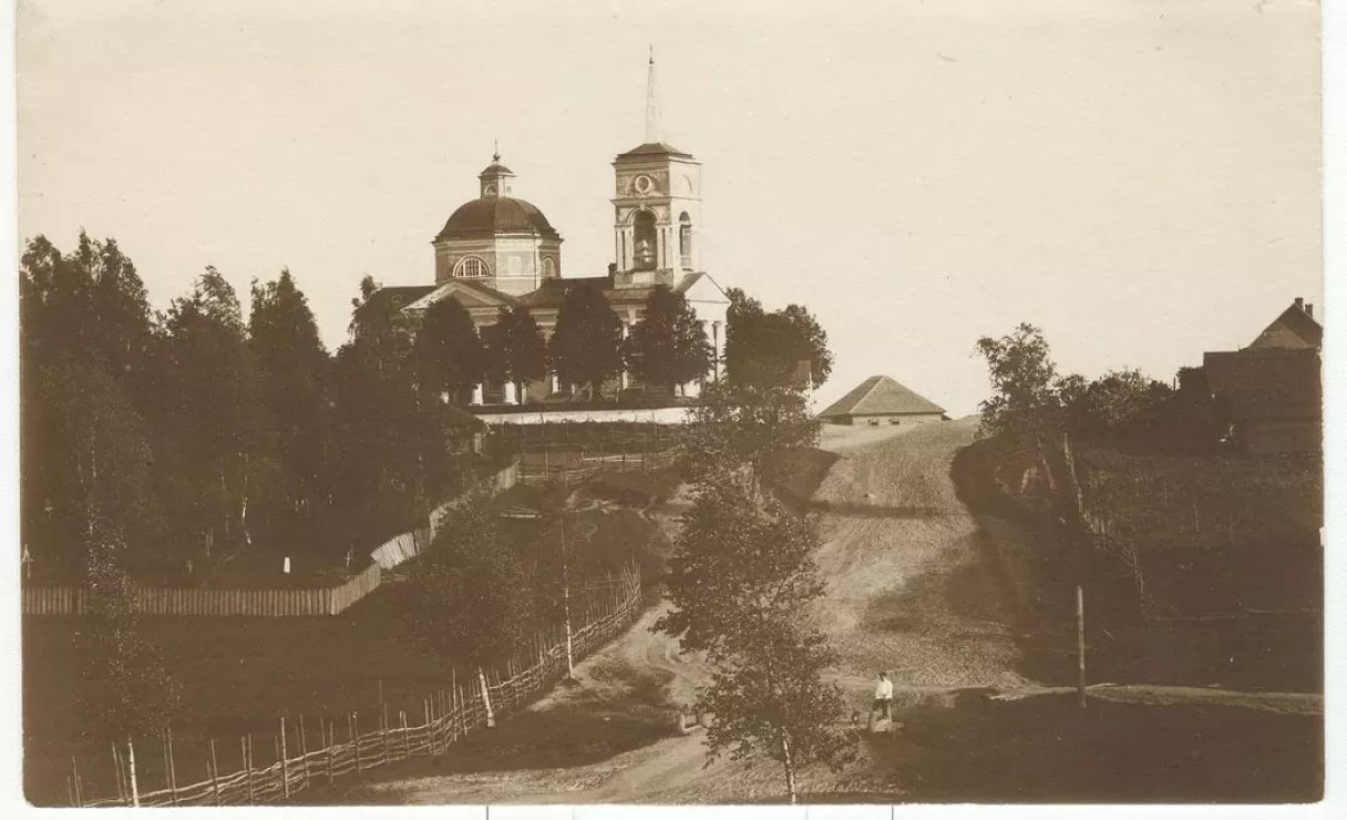 Поречье. Пятницкая церковь, 1900-1915, Псковская область, Великолукский район / источник: pastvu (pastvu.com)