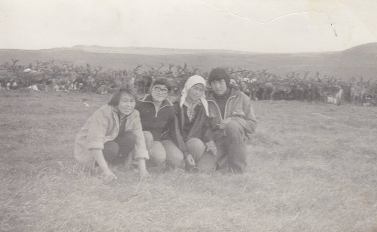 Янракыннотские чукчи в тундре, 1980-е гг.