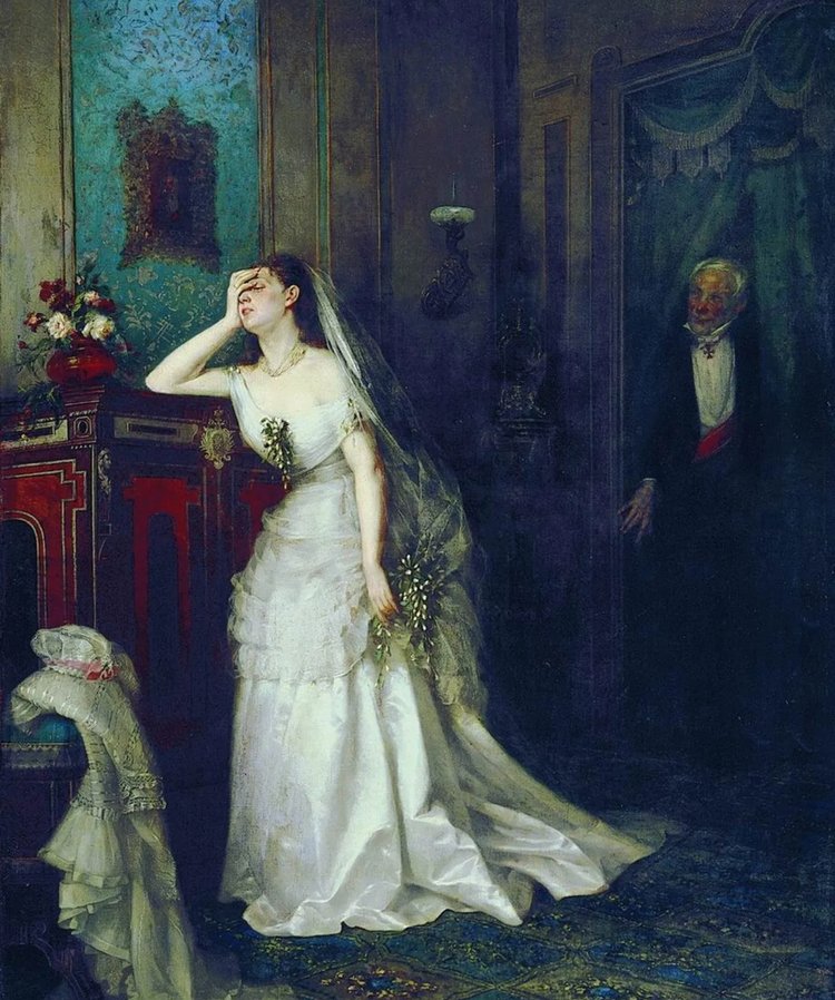 Фирс Журавлёв, “После венчания”, 1874 / источник: Тамбовская областная галерея