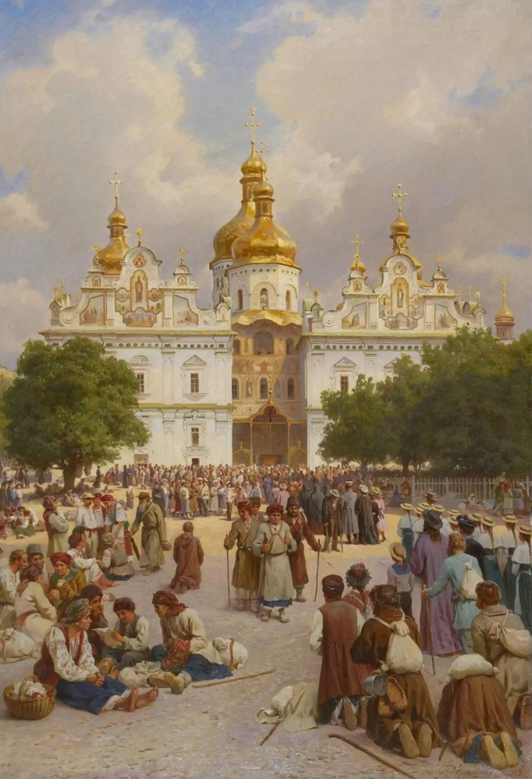 Василий Верещагин, «Великая церковь Киево-Печерской лавры», 1905 г. Источник: Владимиро-Суздальский музей-заповедник