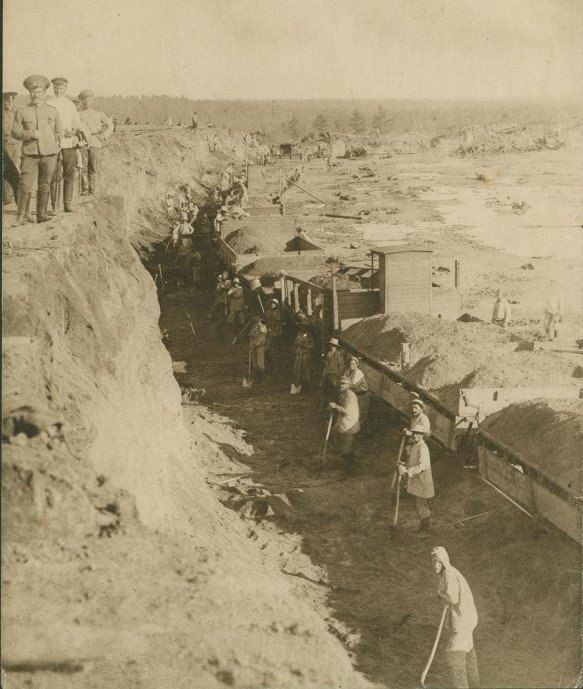 На строительстве Забайкальской железной дороги. Начало ХХ в. / Источник: ФГБУК ЦМЖТ России