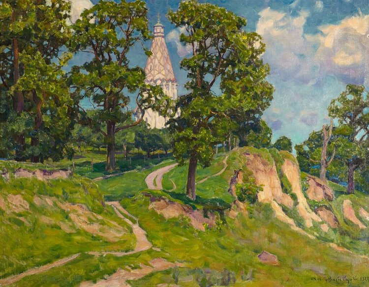 Аполлинарий Васнецов, «Церковь Вознесения. Село Коломенское», 1927 г. Источник: Государственная Третьяковская галерея (Москва)